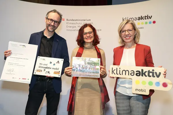 klimaaktiv mobil Auszeichnung für Bildungs- und Jugendeinrichtungen am 30.11.2023