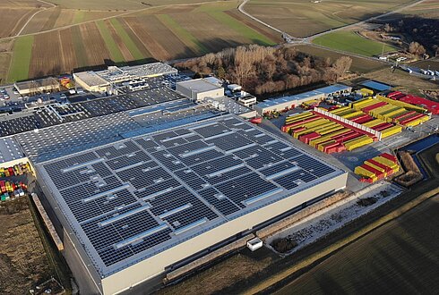 Luftaufnahme Betriebsgebäude Coca-Cola HBC Austria GmbH