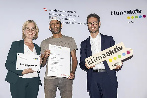 Auszeichnung klimaaktiv mobil Projektpartner:innen