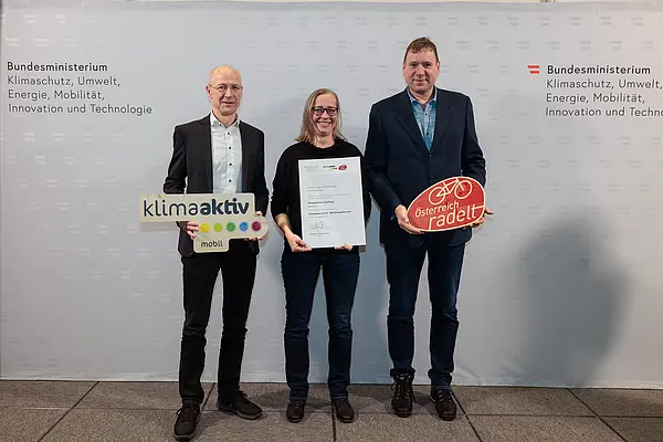 Auszeichnung Bundessieger "Österreich radelt"