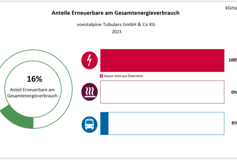 Abbildung 2: Anteil Erneuerbare am Gesamtenergieverbrauch und in den Bereichen Strom, Wärme und Transport 2023