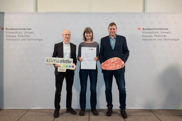 Auszeichnung Bundessieger "Österreich radelt"