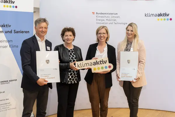 Auszeichnung klimaaktiv Gebäude aus der Steiermark