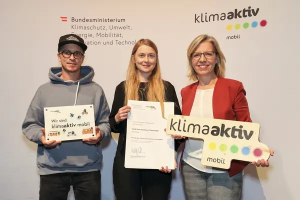 klimaaktiv mobil Auszeichnung für Bildungs- und Jugendeinrichtungen am 30.11.2023
