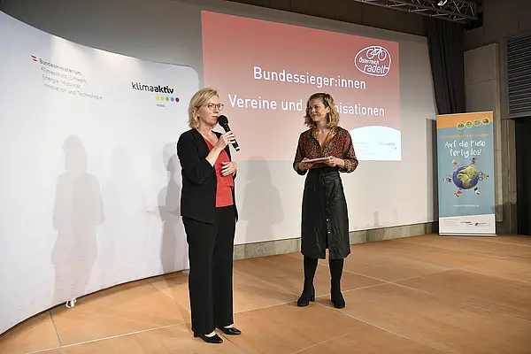 Auszeichnung Bundessieger:innen Österreich radelt