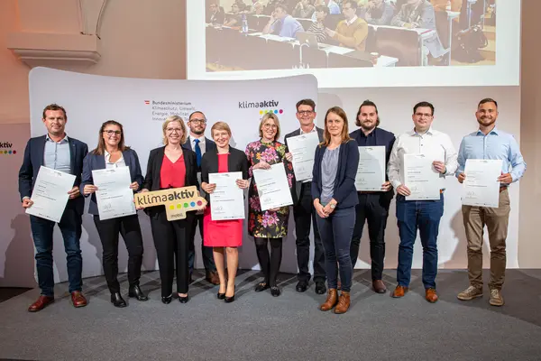 Auszeichnungsveranstaltung Kompetenzpartner von klimaaktiv