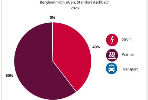 Aufteilung Gesamtenergieverbrauch 2023, Standort Aschbach