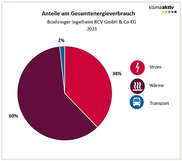 Abbildung 1: Anteile der Verbrauchsbereiche am Gesamtenergieverbrauch 2023
