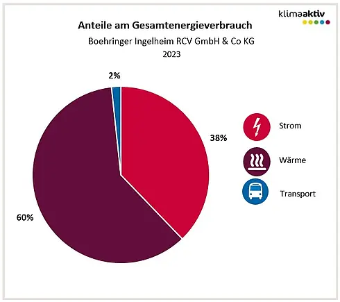 Abbildung 1: Anteile der Verbrauchsbereiche am Gesamtenergieverbrauch 2023