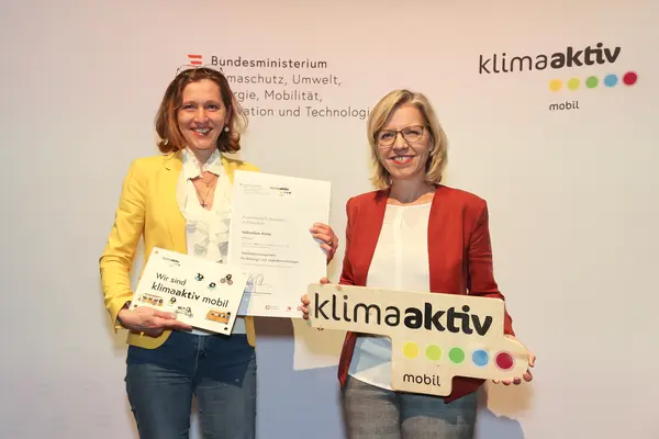 klimaaktiv mobil Auszeichnung für Bildungs- und Jugendeinrichtungen am 30.11.2023