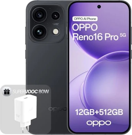 Oppo Reno 16 Pro 512GB starlight black