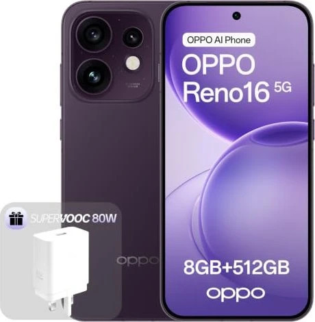 Oppo Reno 16 512GB purple black